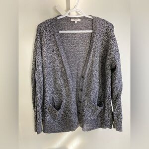 Madewell Women's Black and White Cardigan Sweater
